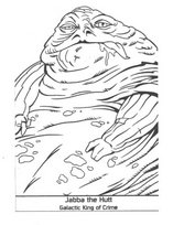 coloriage jabba the hutt